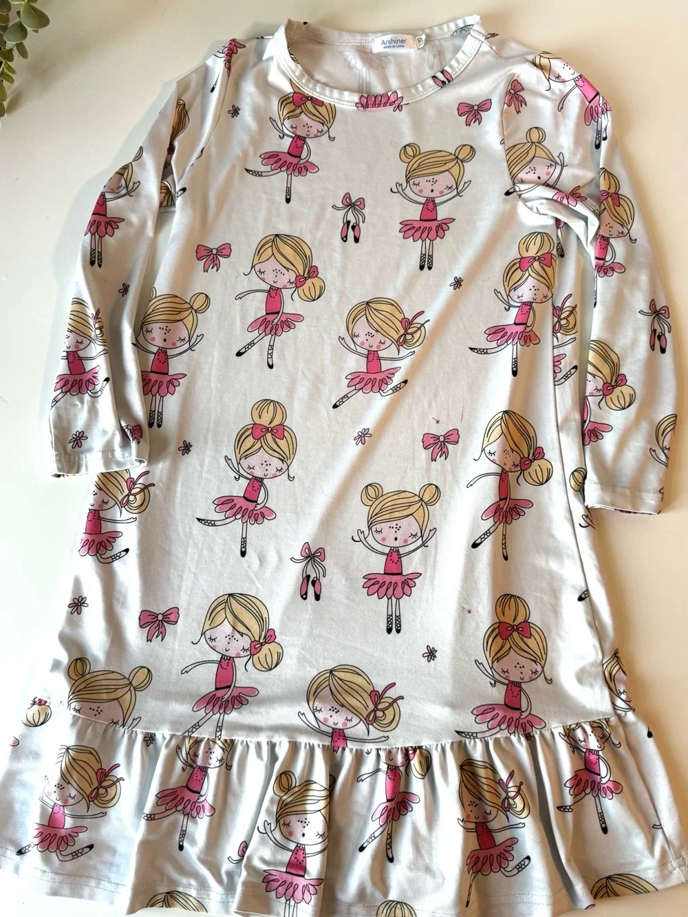 Girls Nightgown Bundle Size 6/7 Unicorn & Ballerina Sleep Dresses Set of 2 - Picture 9 of 14